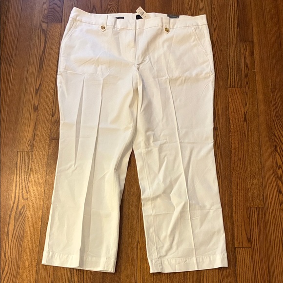 Talbots Pants - Talbots Women's Wide Leg Pant in White, sz 22W, NWT